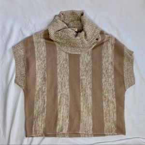 Short Sleeve Beige Sweater